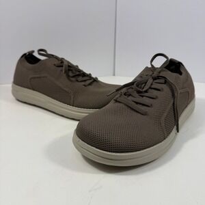 Itazero Men's Knit Sneakers Casual Comfort Shoes Khaki Brown Size 10W‎